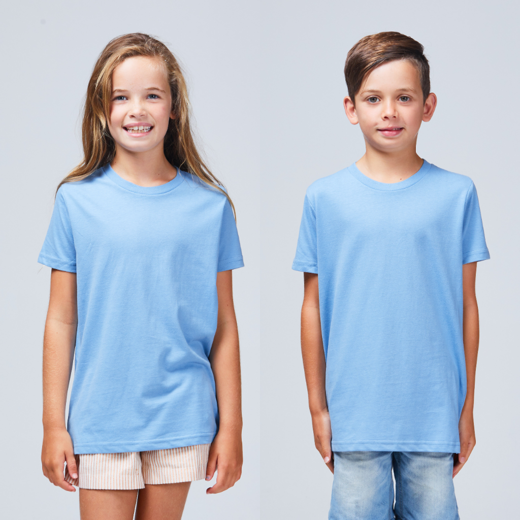 kids basic tee baby blue