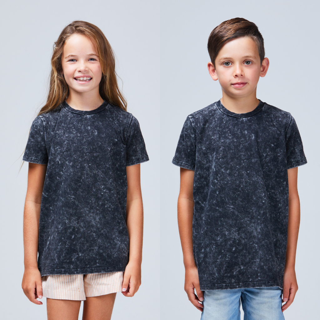 kids basic stonewash tee
