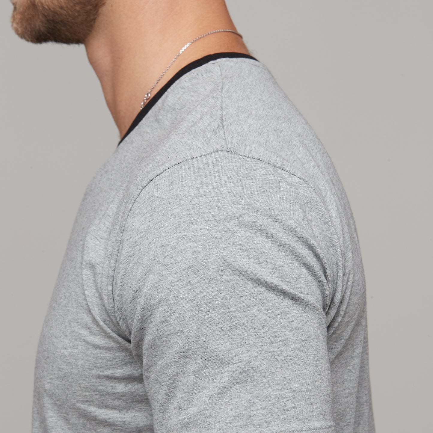 Liam Tee Grey Marle/Black