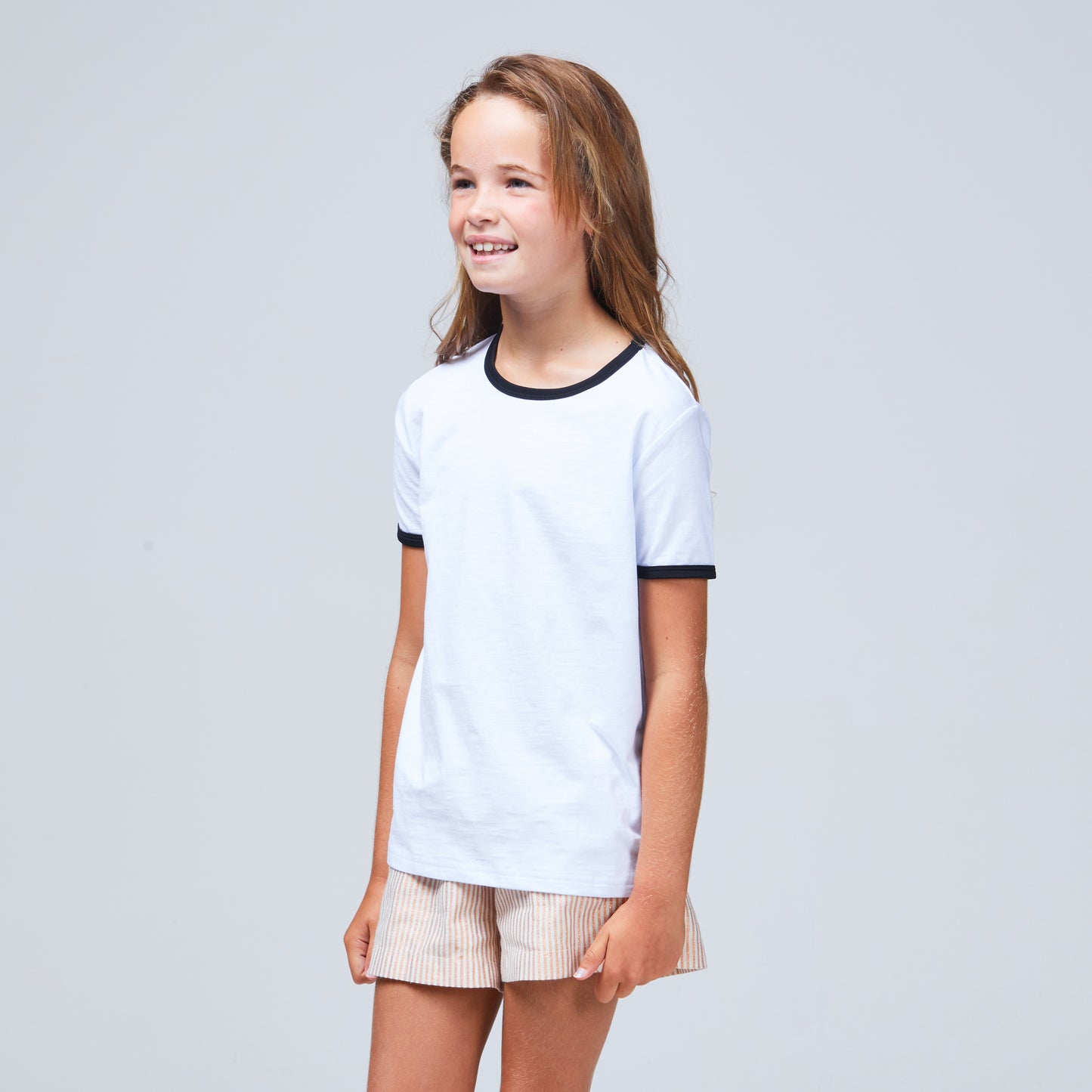 Riley Tee White/Black