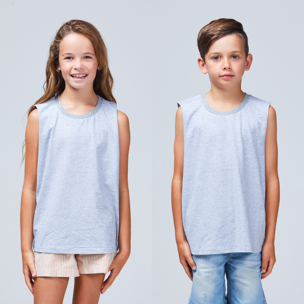 Maddox Singlet Grey Marle