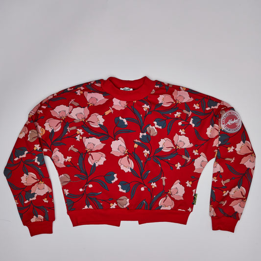 Lola Sweater Red Floral
