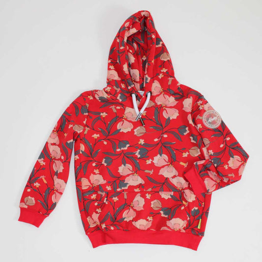 Storm Hoodie Red Floral