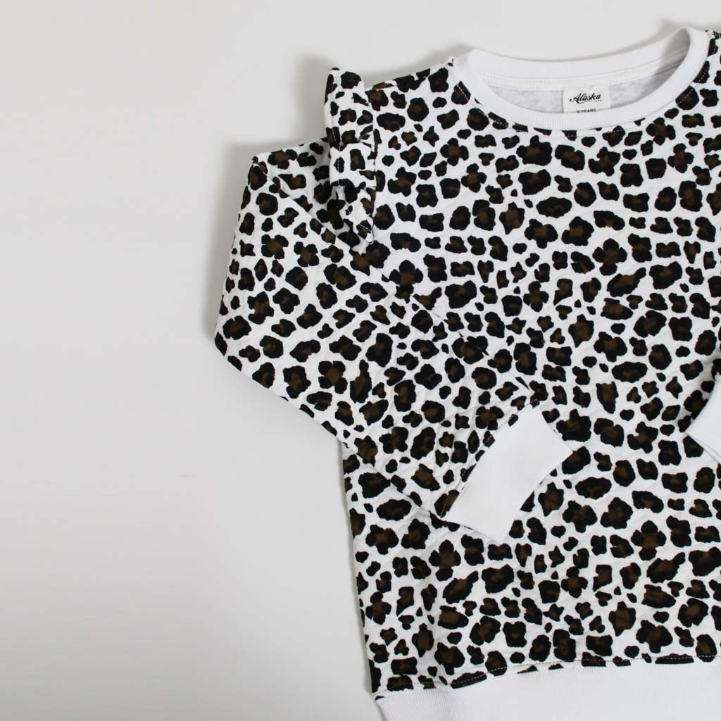 Willow Sweater White Leopard