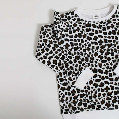 Willow Sweater White Leopard