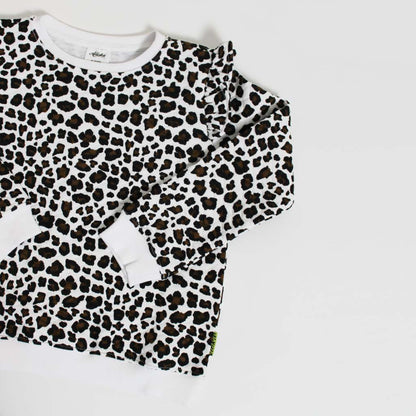 Willow Sweater White Leopard