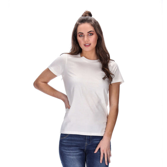 womens basic natural beige tee