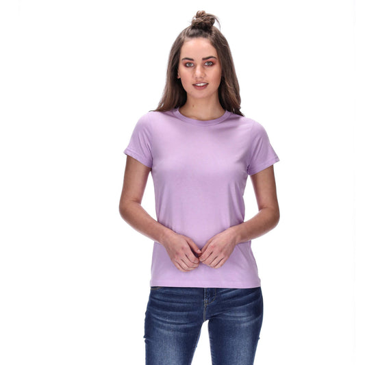 womens basic lavender tee